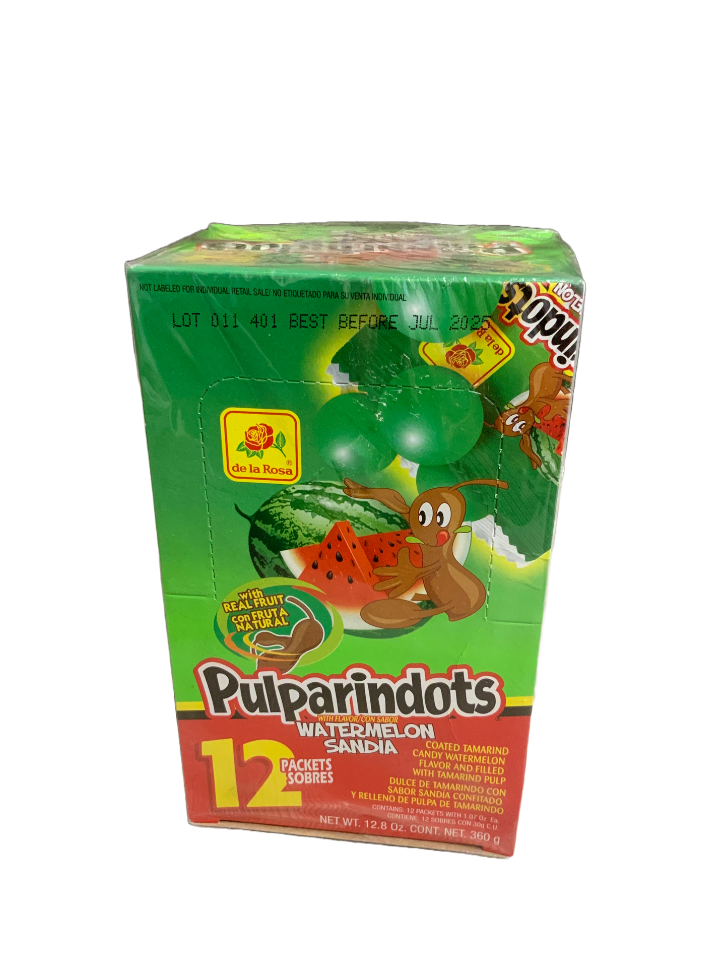 De La Rosa - Pulparindots Watermelon Flavored/Sandia 12ct 360g