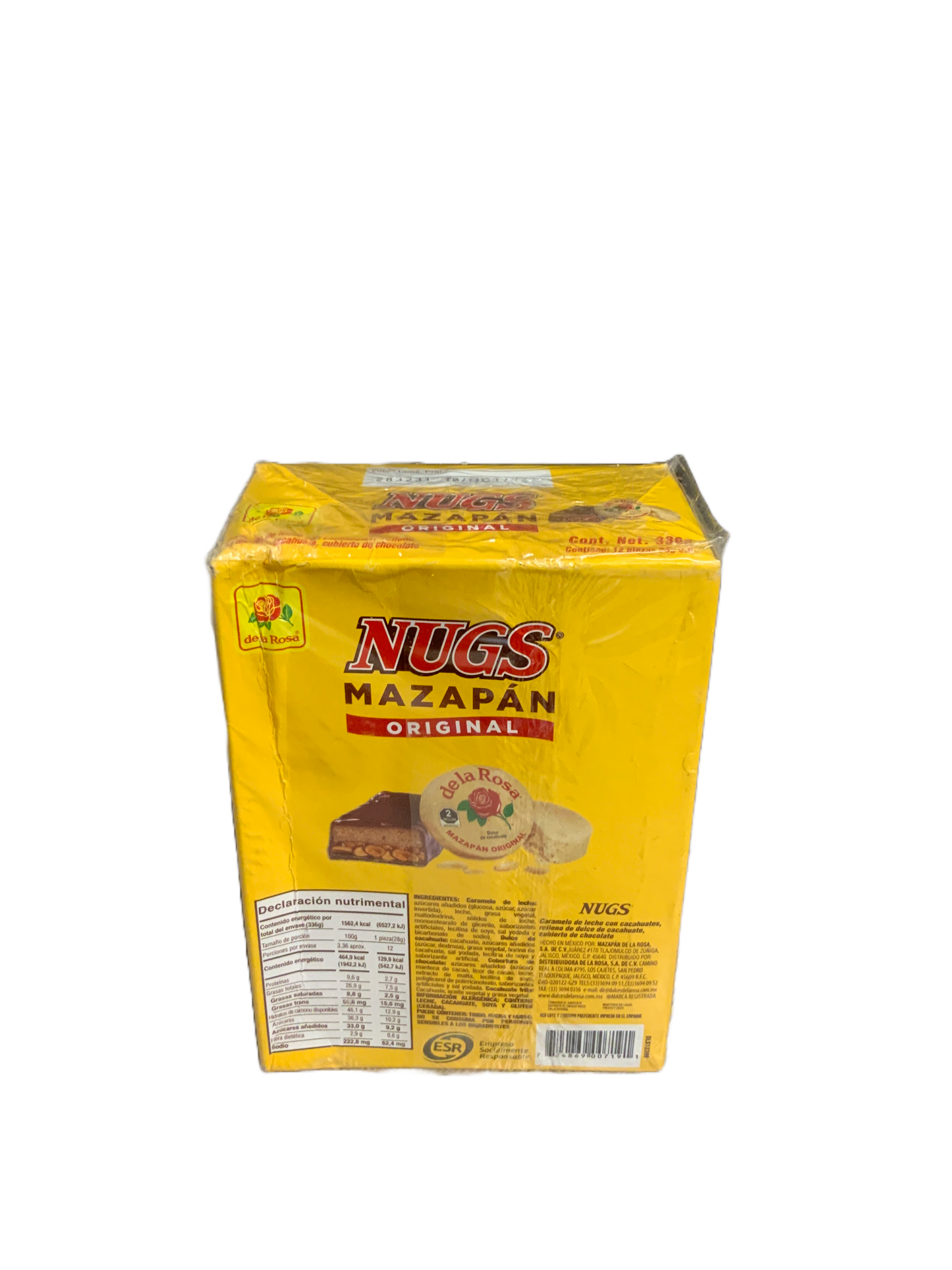 De La Rosa - Nugs Mazapan Original 12pc 336g