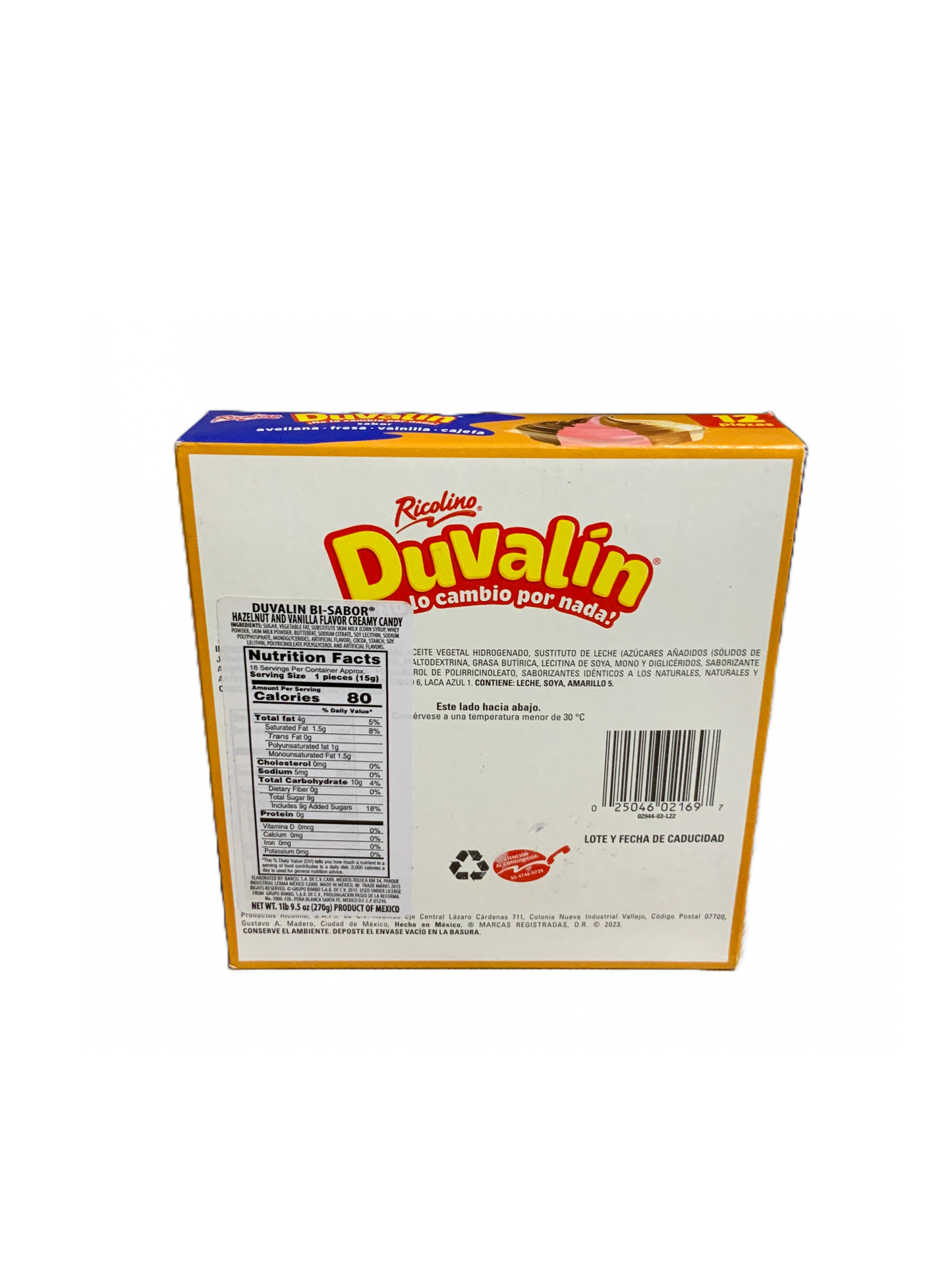 Ricolino - Duvalin 4 Flavors 12ct 276g