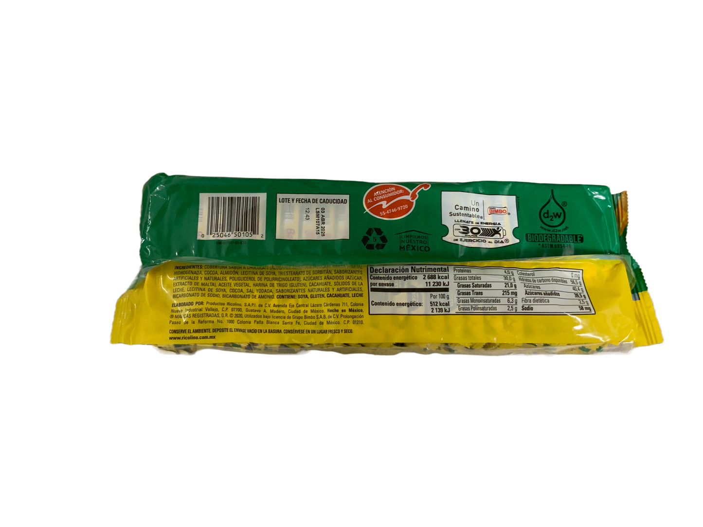 Bocadin - Sabor a Chocolate 50 pc 525g