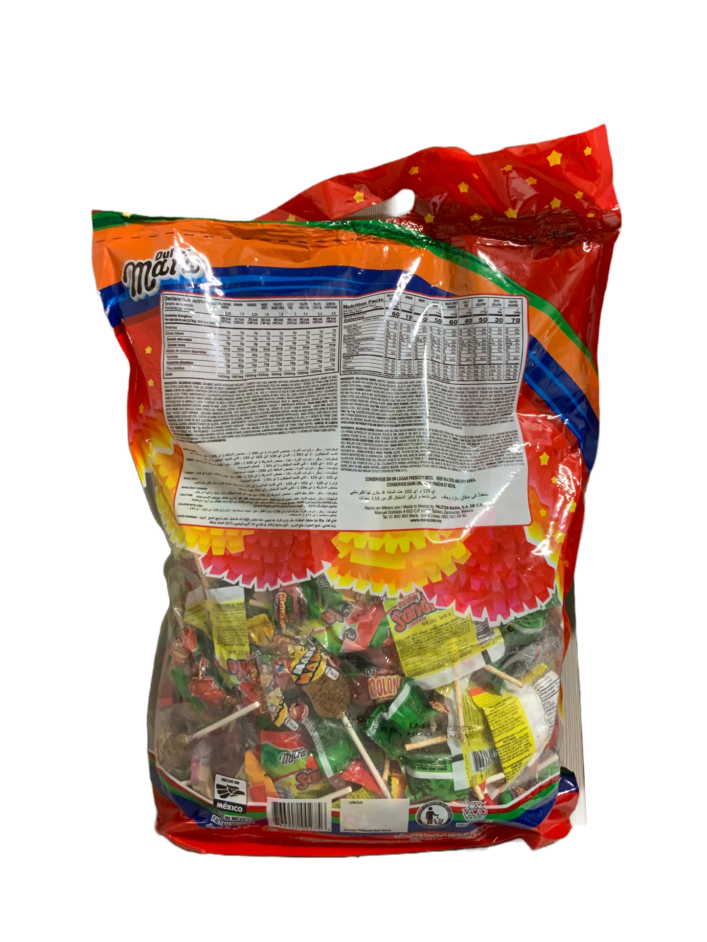 Mara - Combo Pinata Surtido de Dulces con Chile 5 Lbs