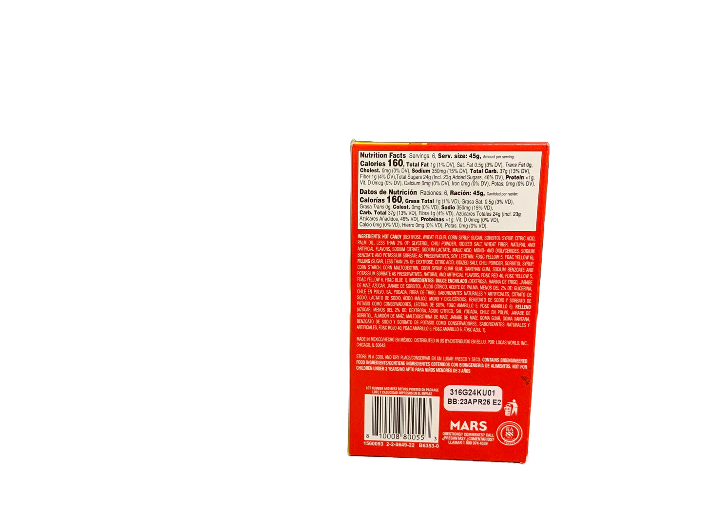 Lucas - Mango Skwinkles Chunks 6 ct 1.58oz