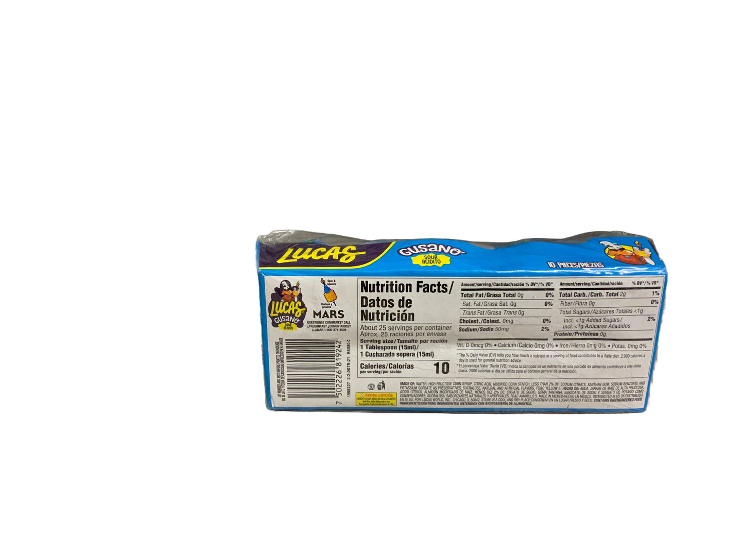 Lucas - Gusano Sour 10 ct 360g