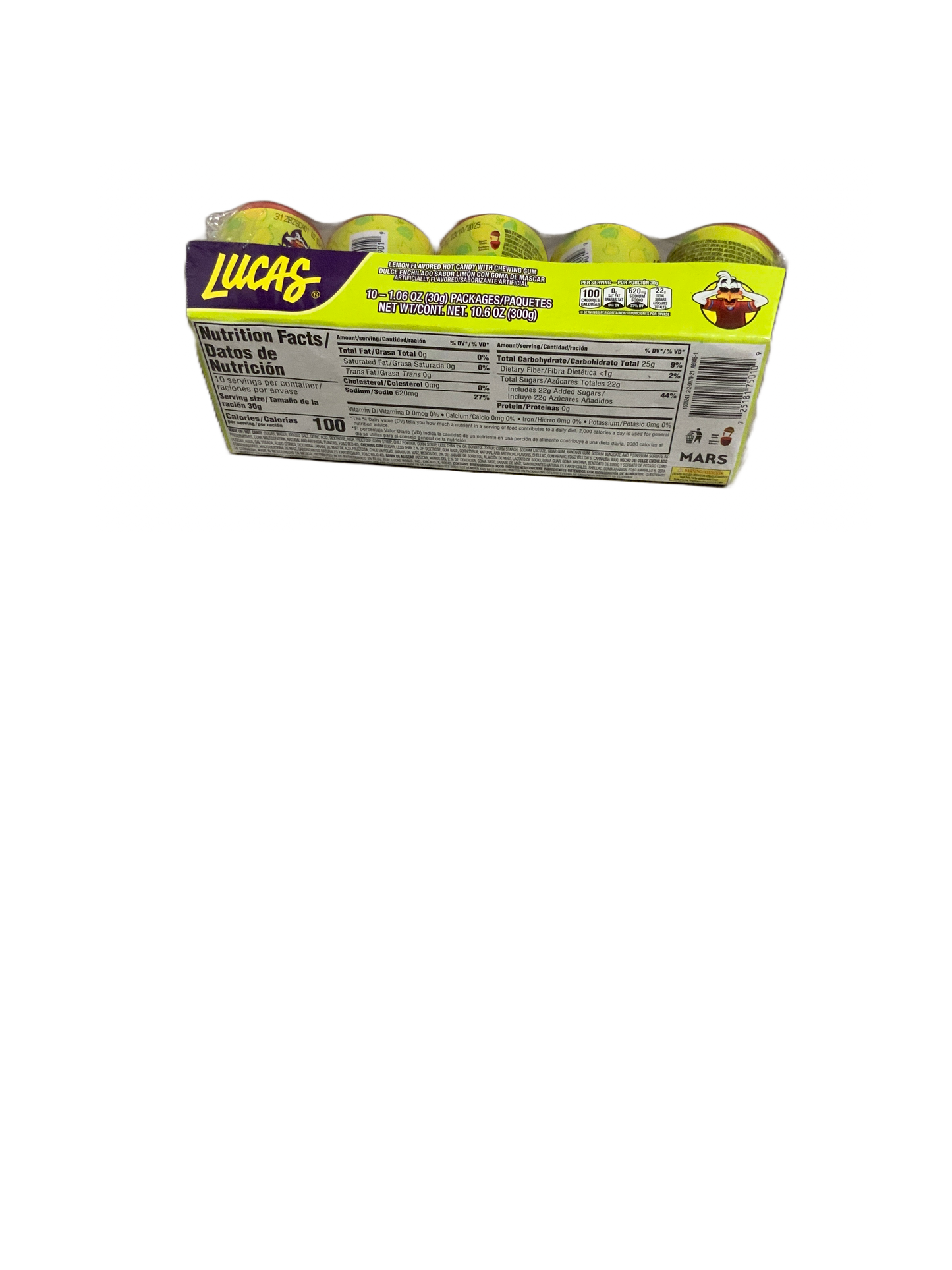 Lucas - Bomvaso Limon 10 pc 300g
