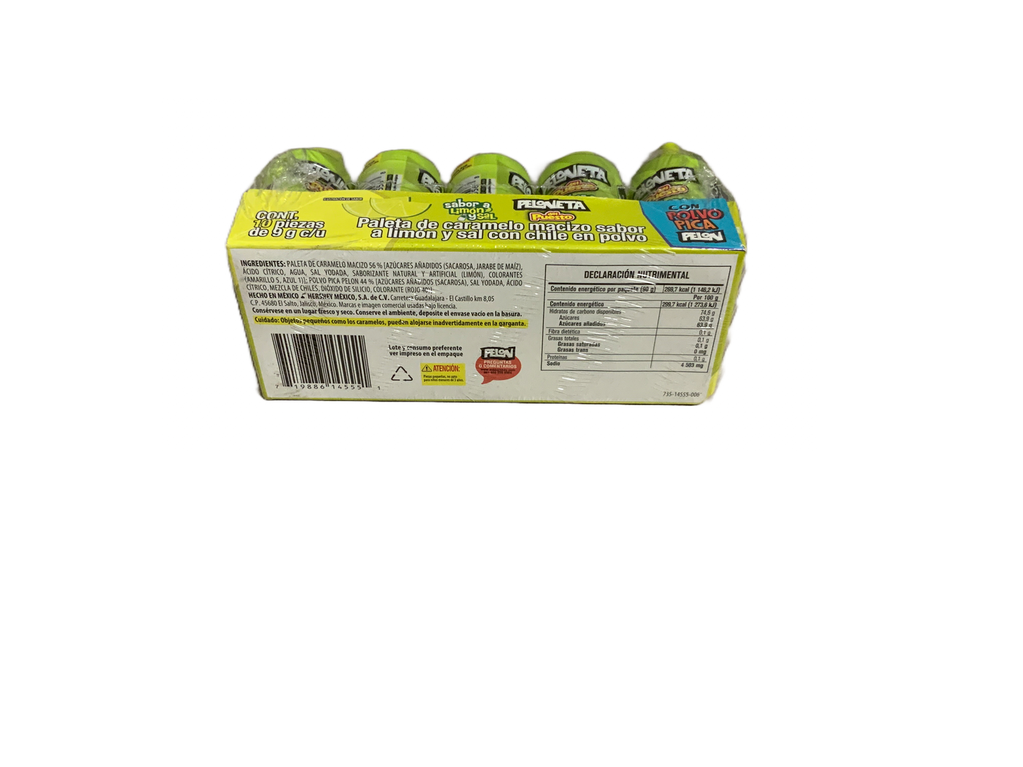 Pelon - Peloneta del Puesto Sabor Limon y Sal 10 ct 9g