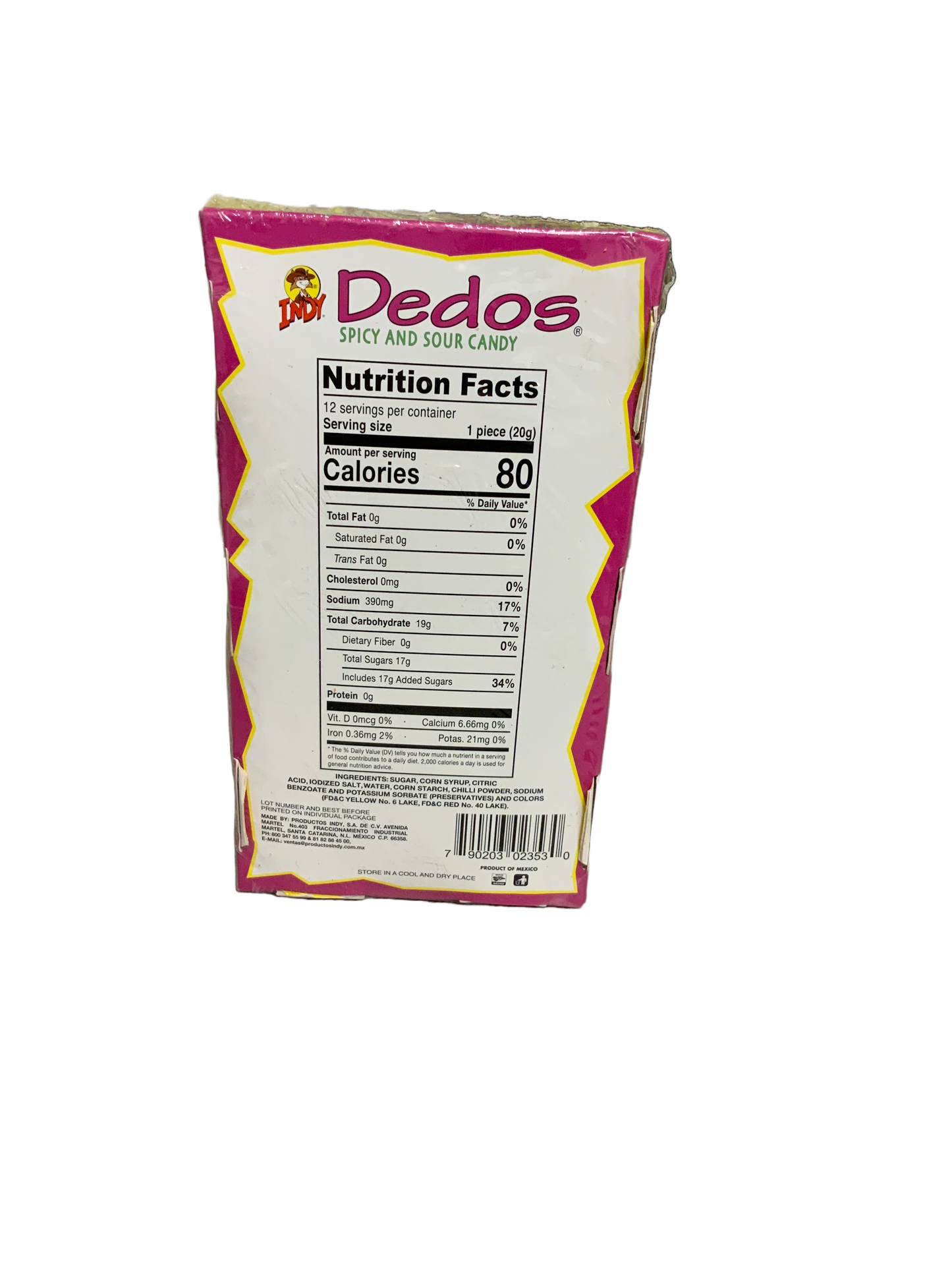 Indy - Dedos 12pc 20g