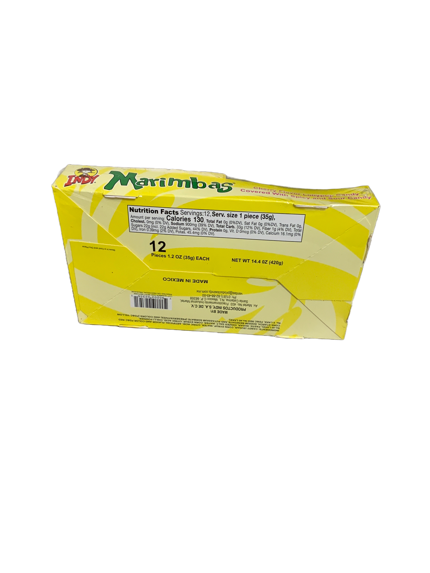 Indy - Marimbas Lollipops 12pc 35g