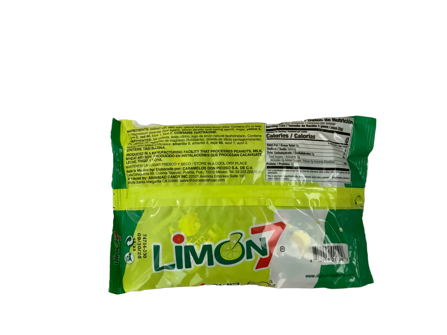 Anahuac - Limon 7 Polvo de Sal y Limon 100pc 7oz