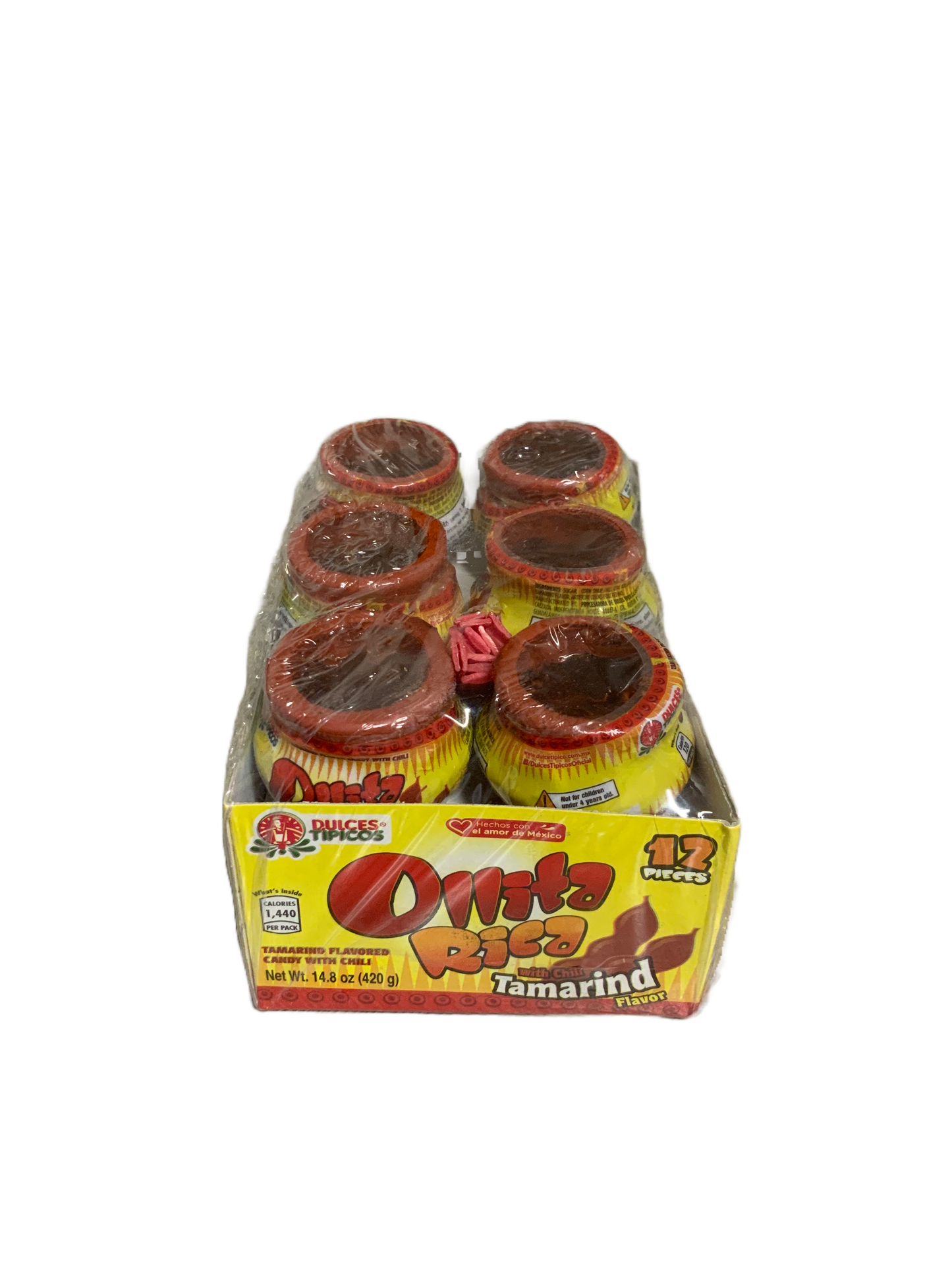 Dulces Tipicos - Ollitas Rica with Chili 12 pc 420g