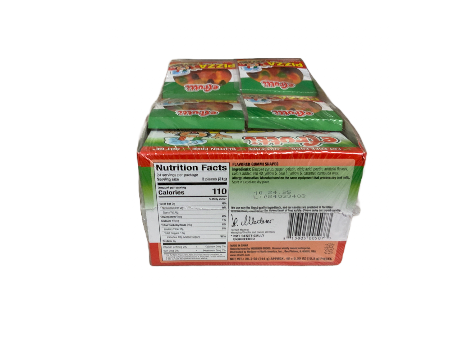 Efrutti - Pizza Gummi Candy 48ct 744g