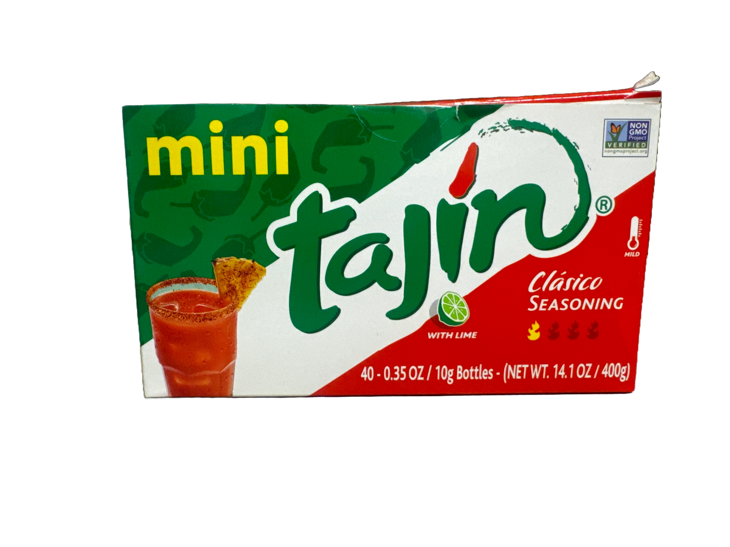 Mini Tajín Clásico seasoning Box: 40pc - 10g Bottles