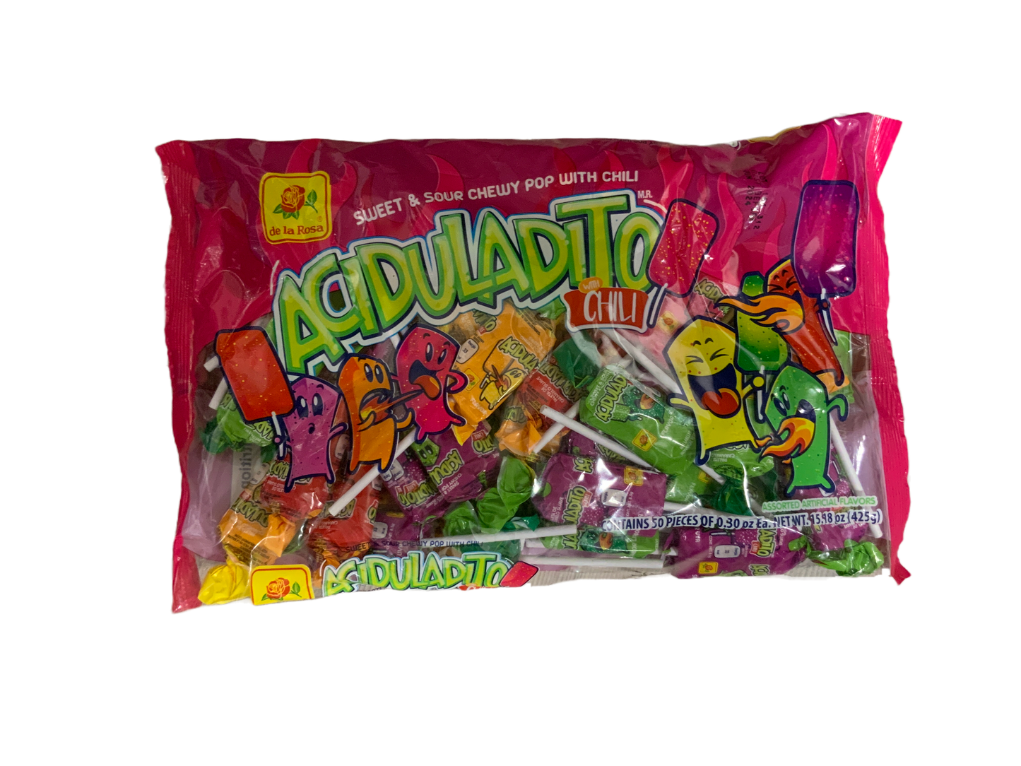 De La Rosa - Aciduladito with Chili Pop 50pc 425g