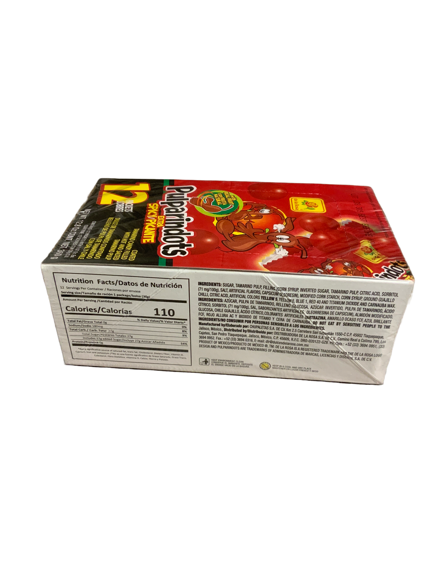 De La Rosa - Pulparindots Extra Spicy/Picante 12ct 360g