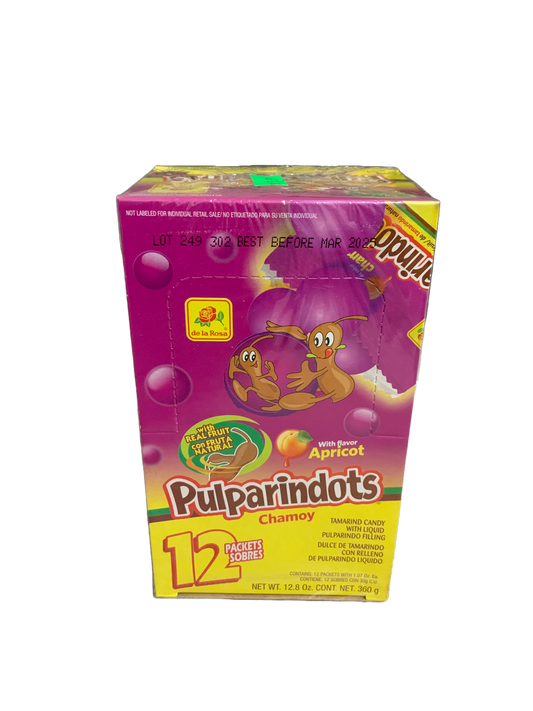 De La Rosa - Pulparindots Apricot Flavored and Chamoy 12ct 360g