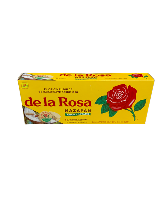De La Rosa - Mazapan with toasted coconut/Mazapan con coco tostado 30pc 630g