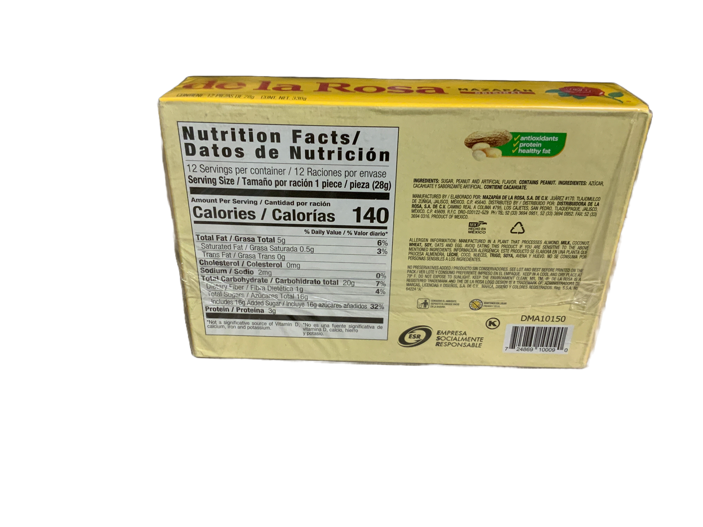 De La Rosa - Mazapan orginal 12pc 336g