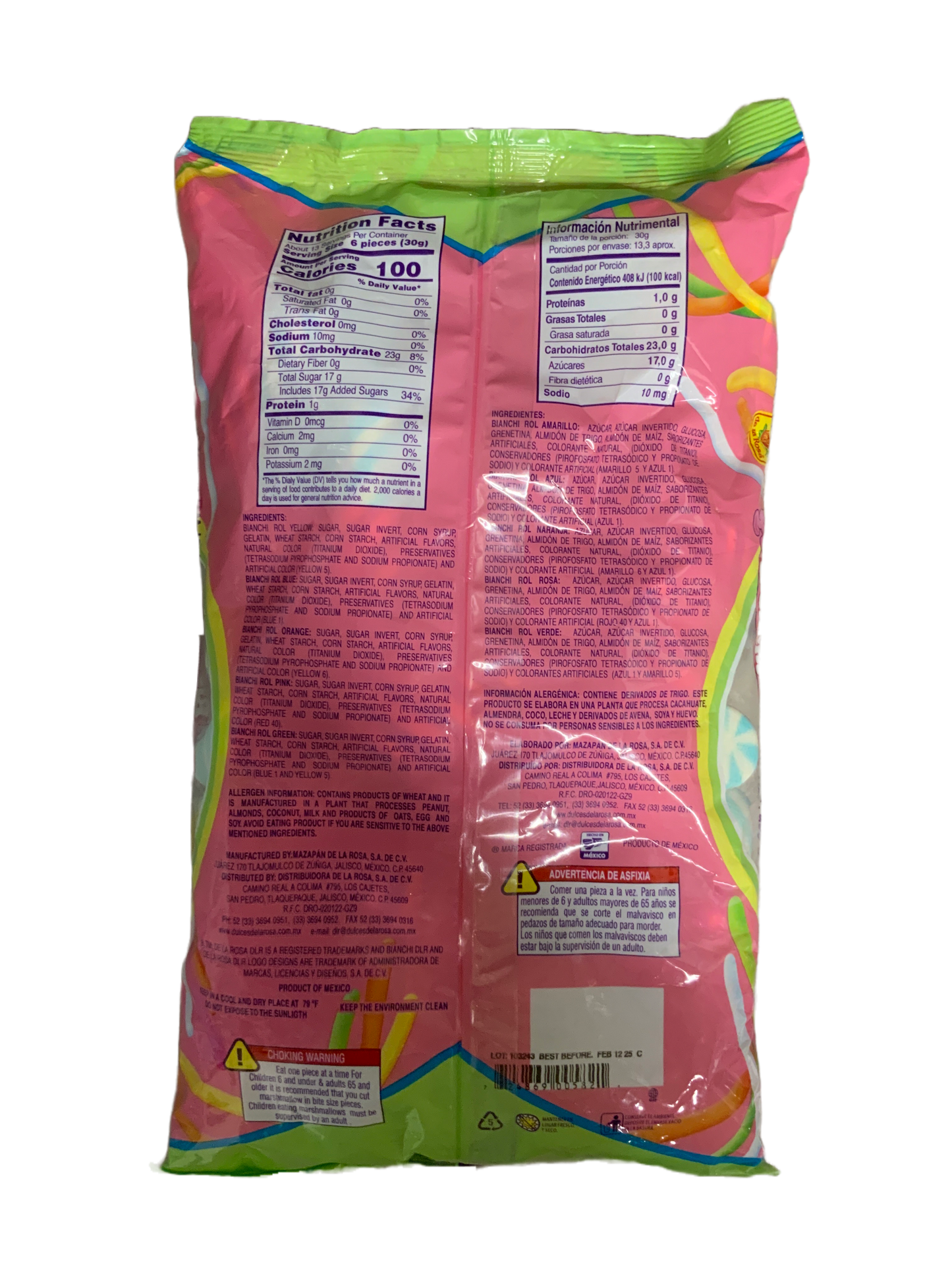 De La Rosa - Rol Blue Malaviscos Bianchi Marshmallows 400g