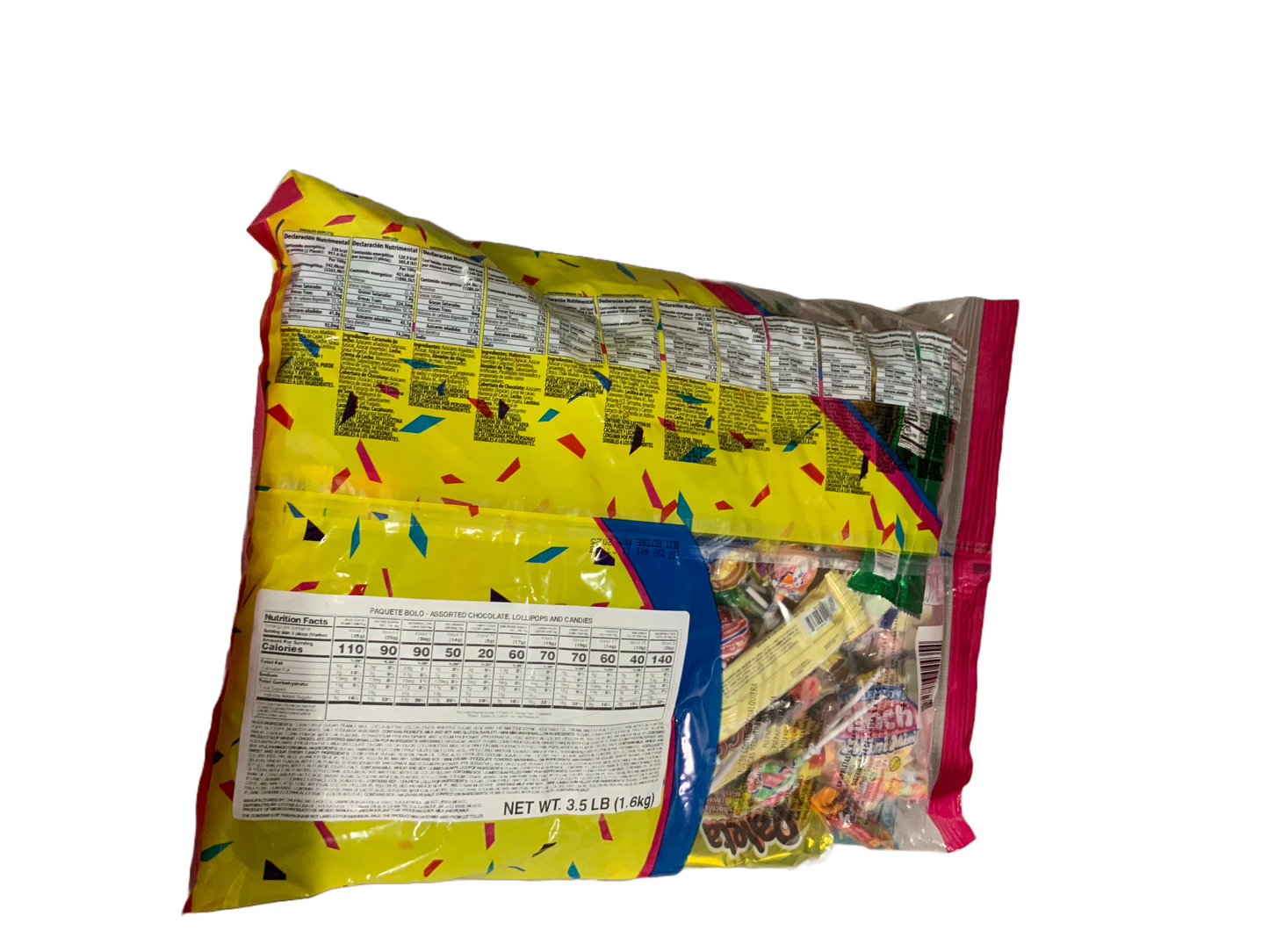 De La Rosa - Paquete Bolo Assorted Candy 130pc 3.5LB