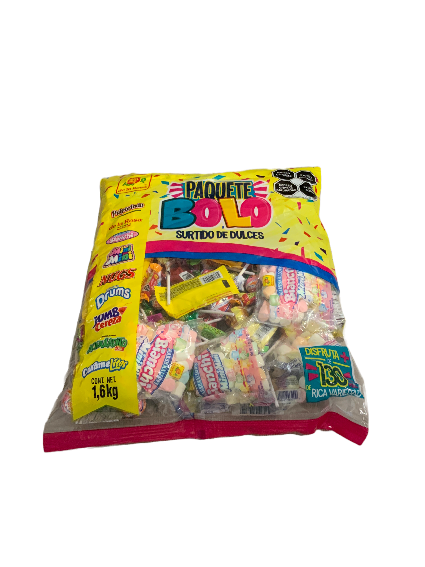 De La Rosa - Paquete Bolo Assorted Candy 130pc 3.5LB
