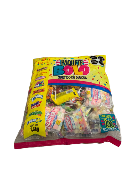 De La Rosa - Paquete Bolo Assorted Candy 130pc 3.5LB