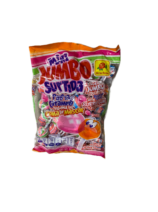 De La Rosa - Mini Jumbo Surtido/Mini Jumbo Lollipops 50pc