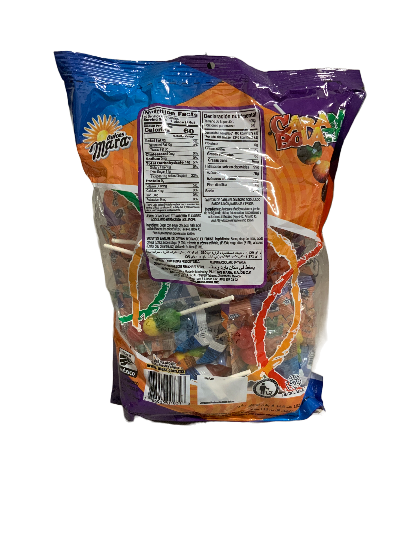 Dulces Mara - Carambolazo 40 pc 560g