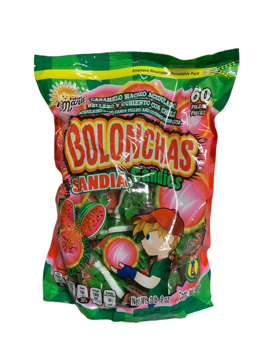Dulces Mara - Bolonc-has Sandia/Watermelon 60 pc 480g