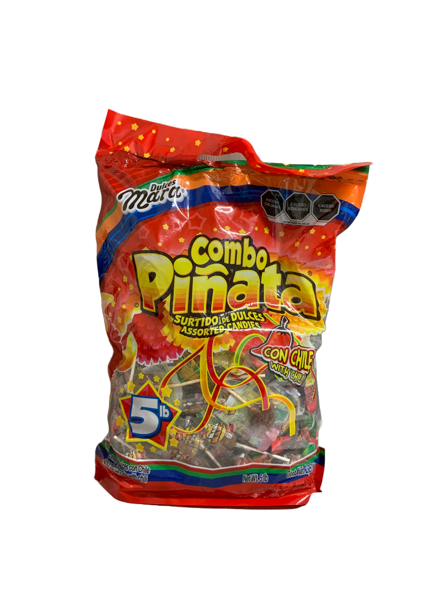 Mara - Combo Pinata Surtido de Dulces con Chile 5 Lbs