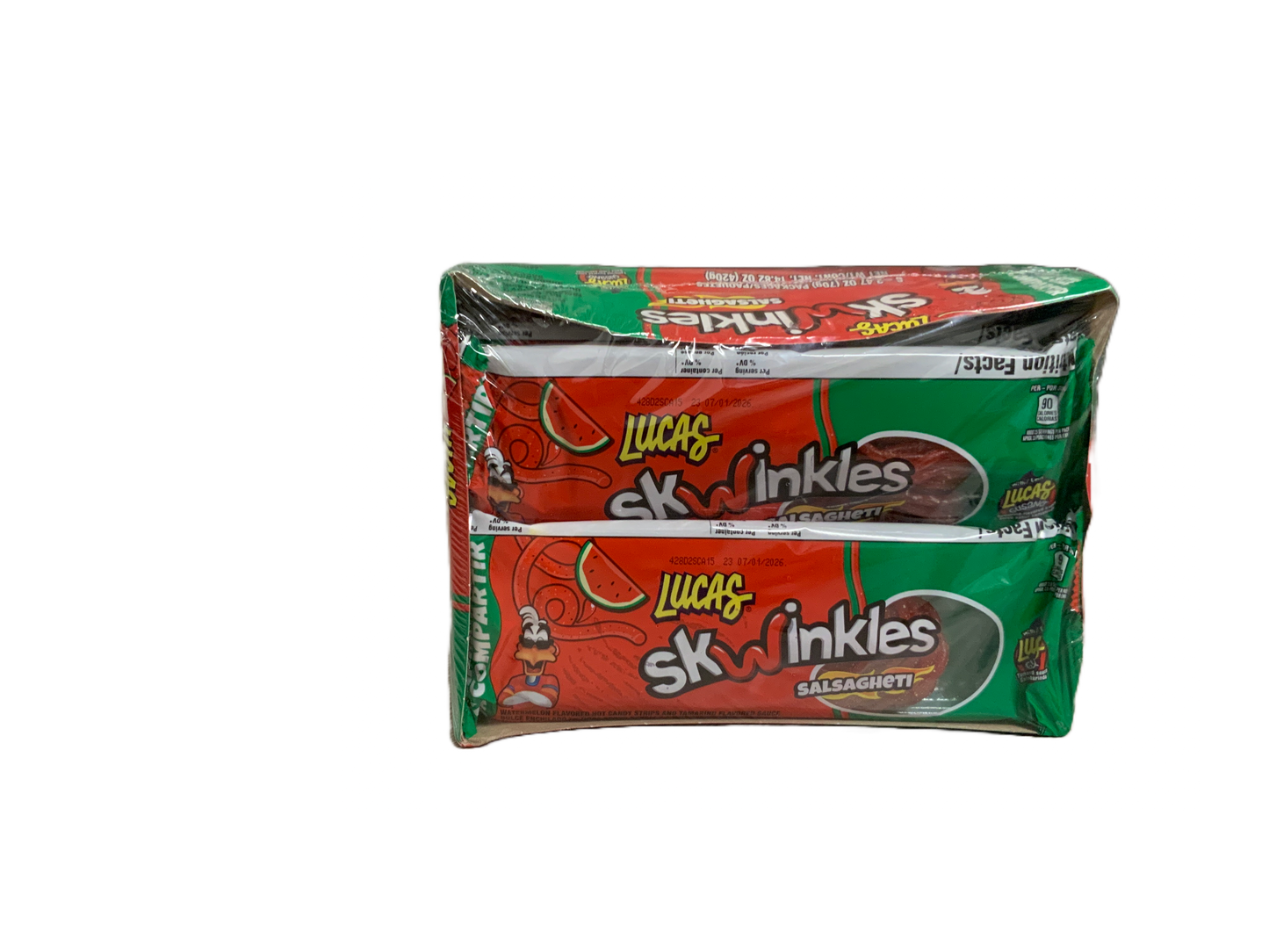 Lucas - Watermelon Skwinkles Salsagheti Share Size 6pc 2.47oz