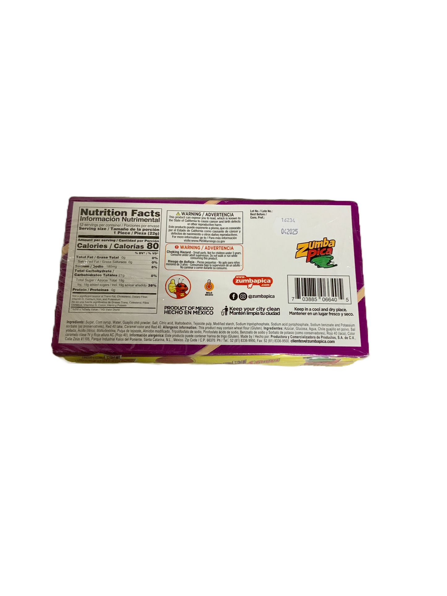 Zumba - Rica 12pc 264g