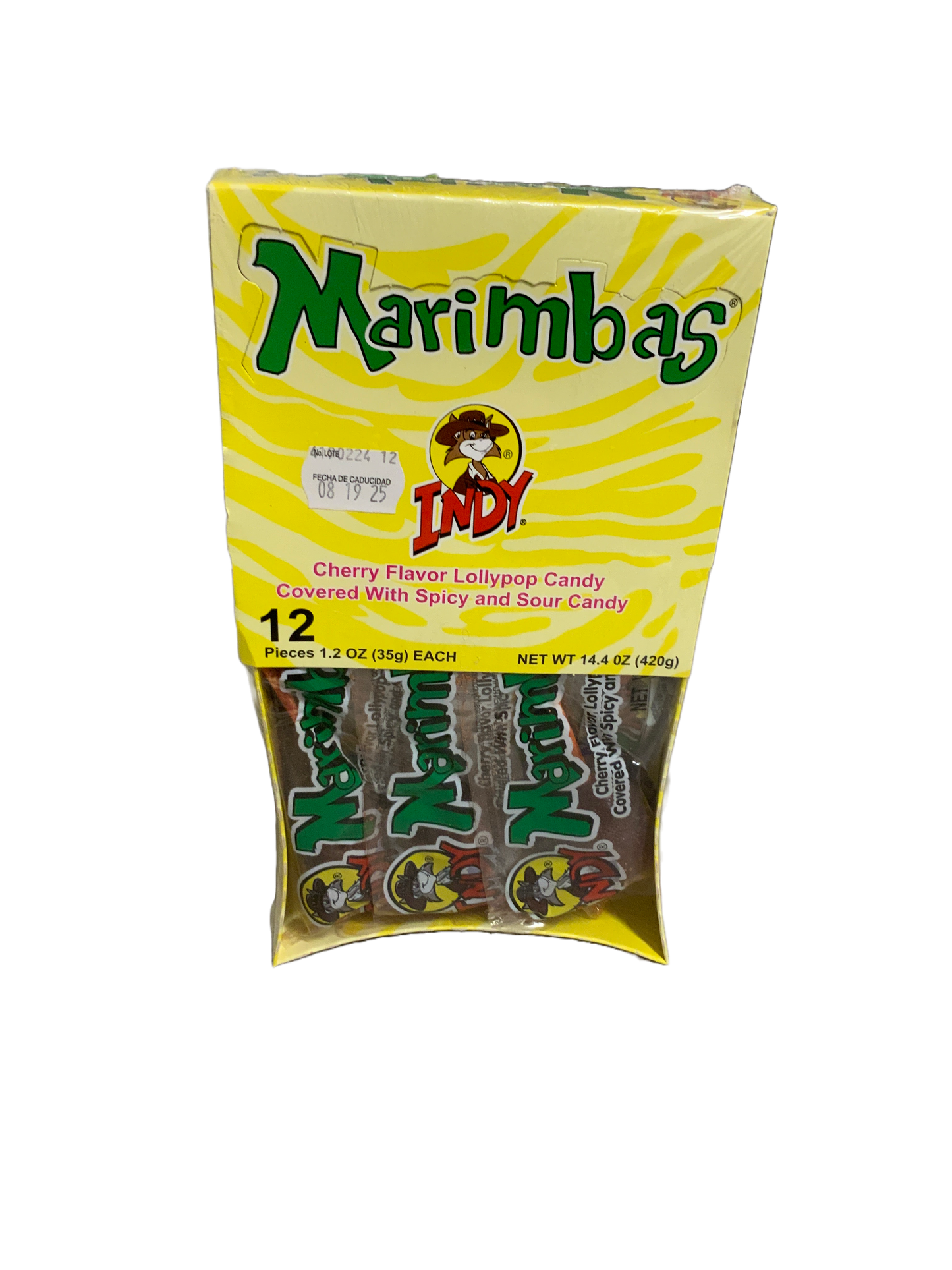 Indy - Marimbas Lollipops 12pc 35g