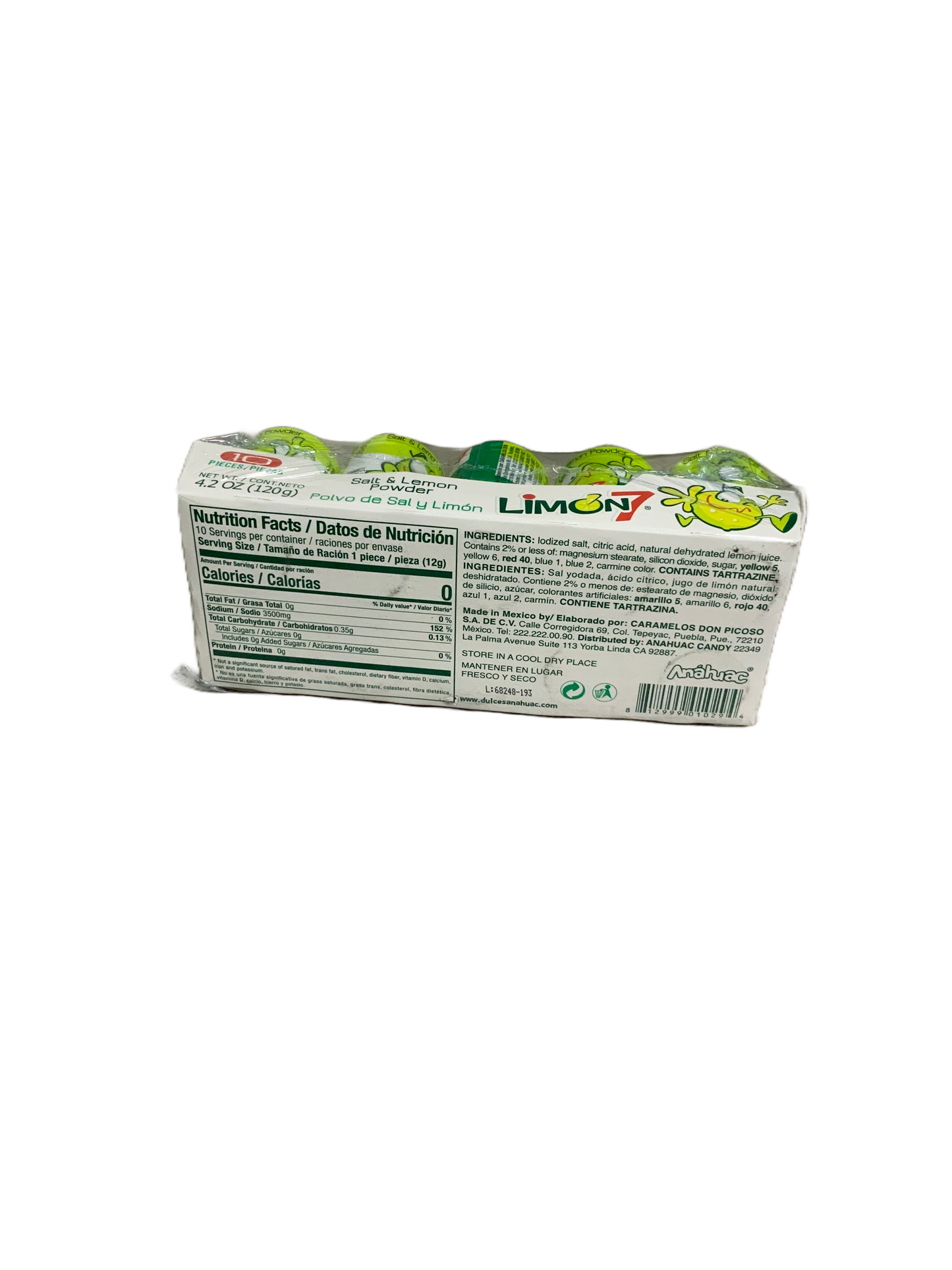 Anahuac - Limon 7 10 pc 120g