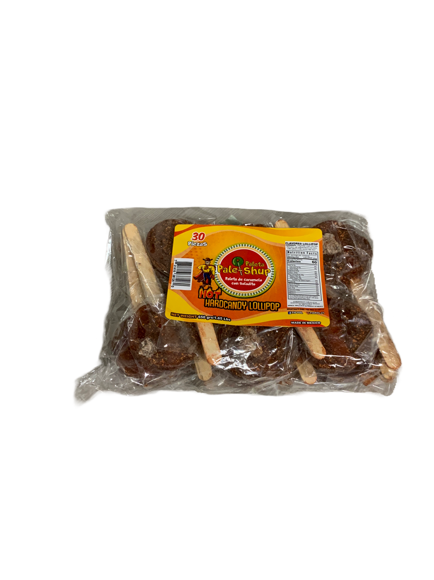 Tio Pol -  Hot Paleta Pale-Shup 30 pc 650g