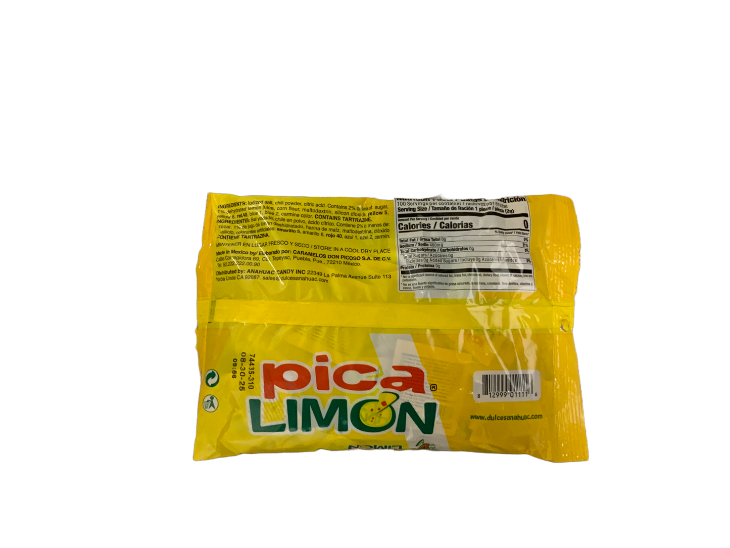 Anahuac - Pica Limon Polvo de Sal y Limon Picante 100pc 7oz
