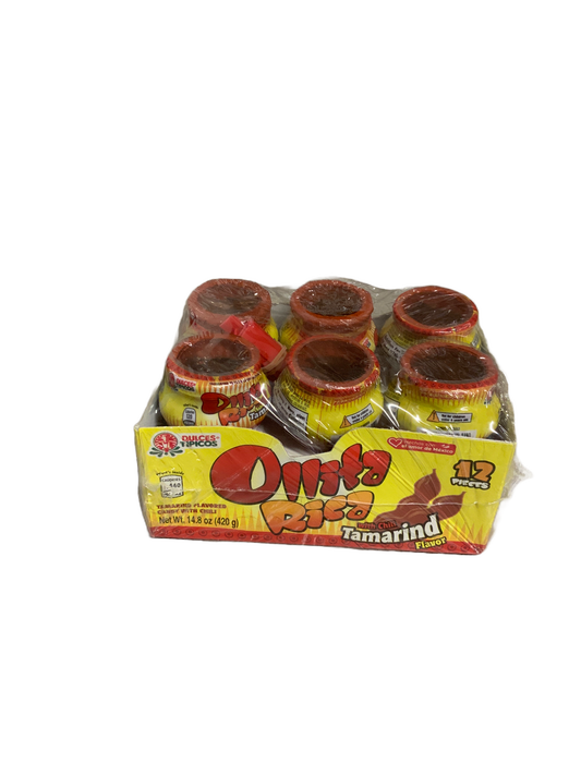 Dulces Tipicos - Ollitas Rica with Chili 12 pc 420g
