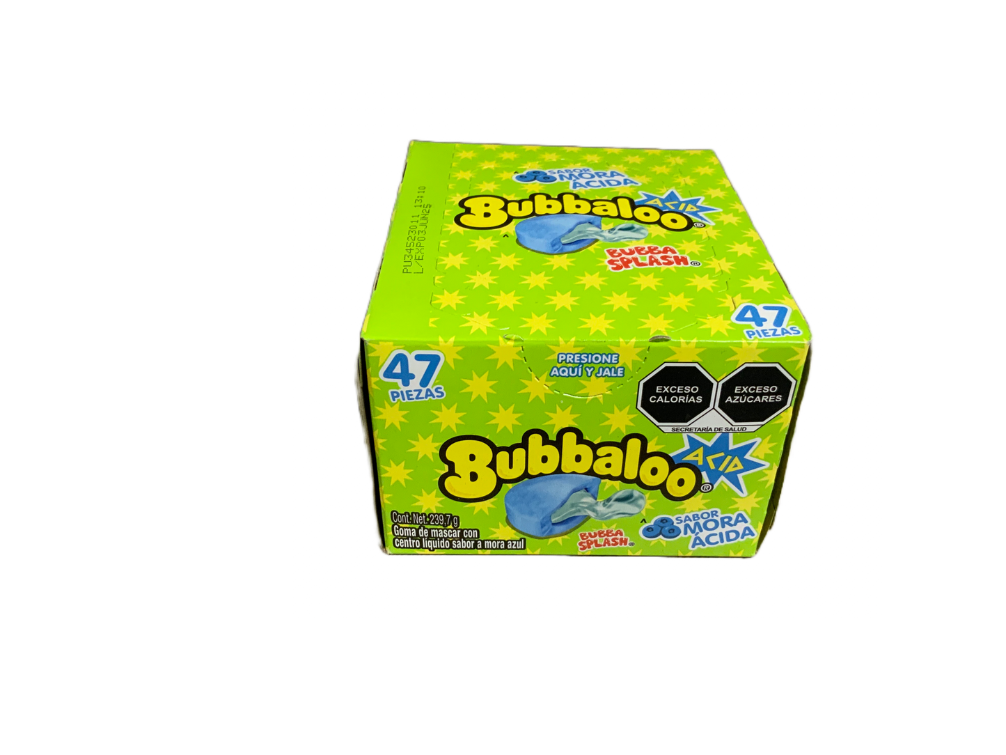 Bubbaloo - Sabor Mora Acida 47pc 239.7g