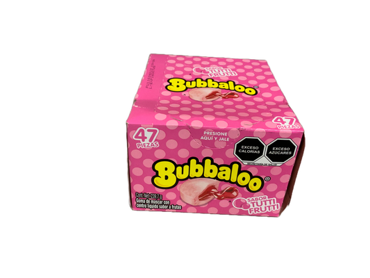 Bubblaloo - Sabor Tutti Fruti 47ct 239.7g