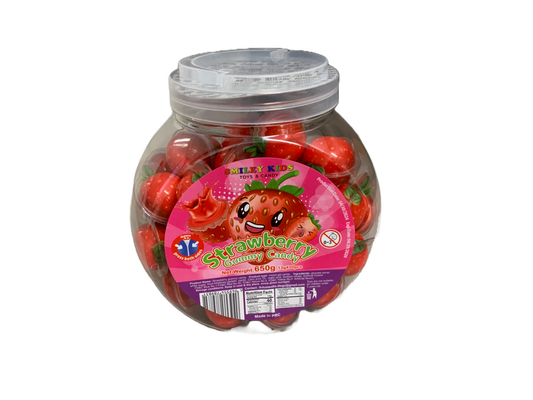 Smiley Kids - Strawberry Gummy Candy 50pc 650g