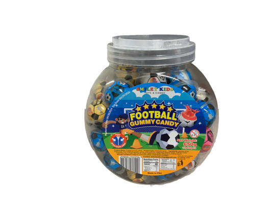 Smiley Kids - Football Gummy Candy - 50pc 650g