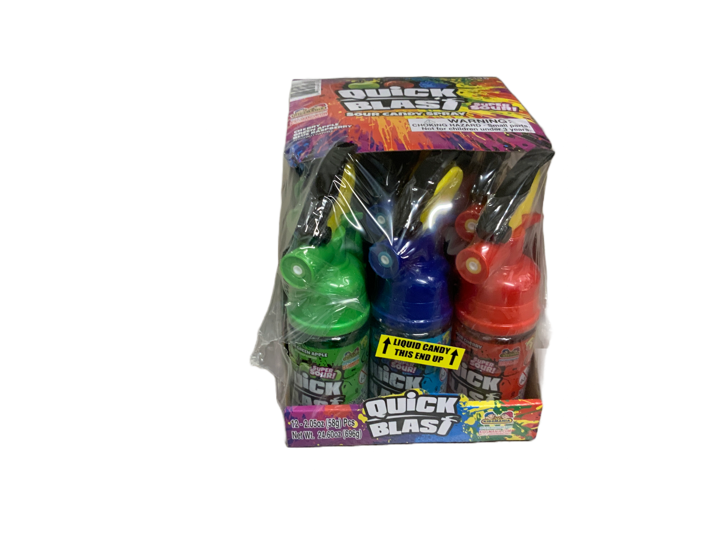 Kids Mania - Quick Blast Sour Candy Spray 12ct 696g