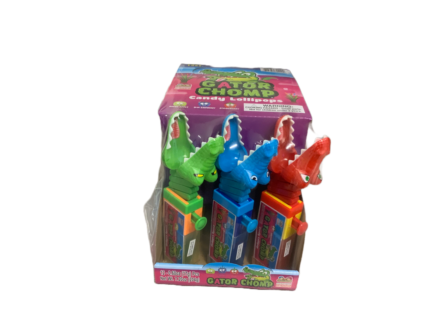Kids Mania - Gator Chomp Candy Lollipops 12ct 204g