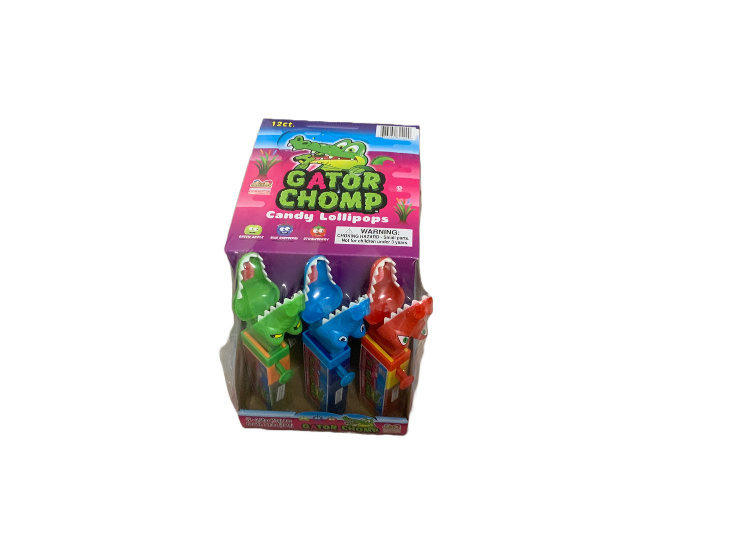 Kids Mania - Gator Chomp Candy Lollipops 12ct 204g