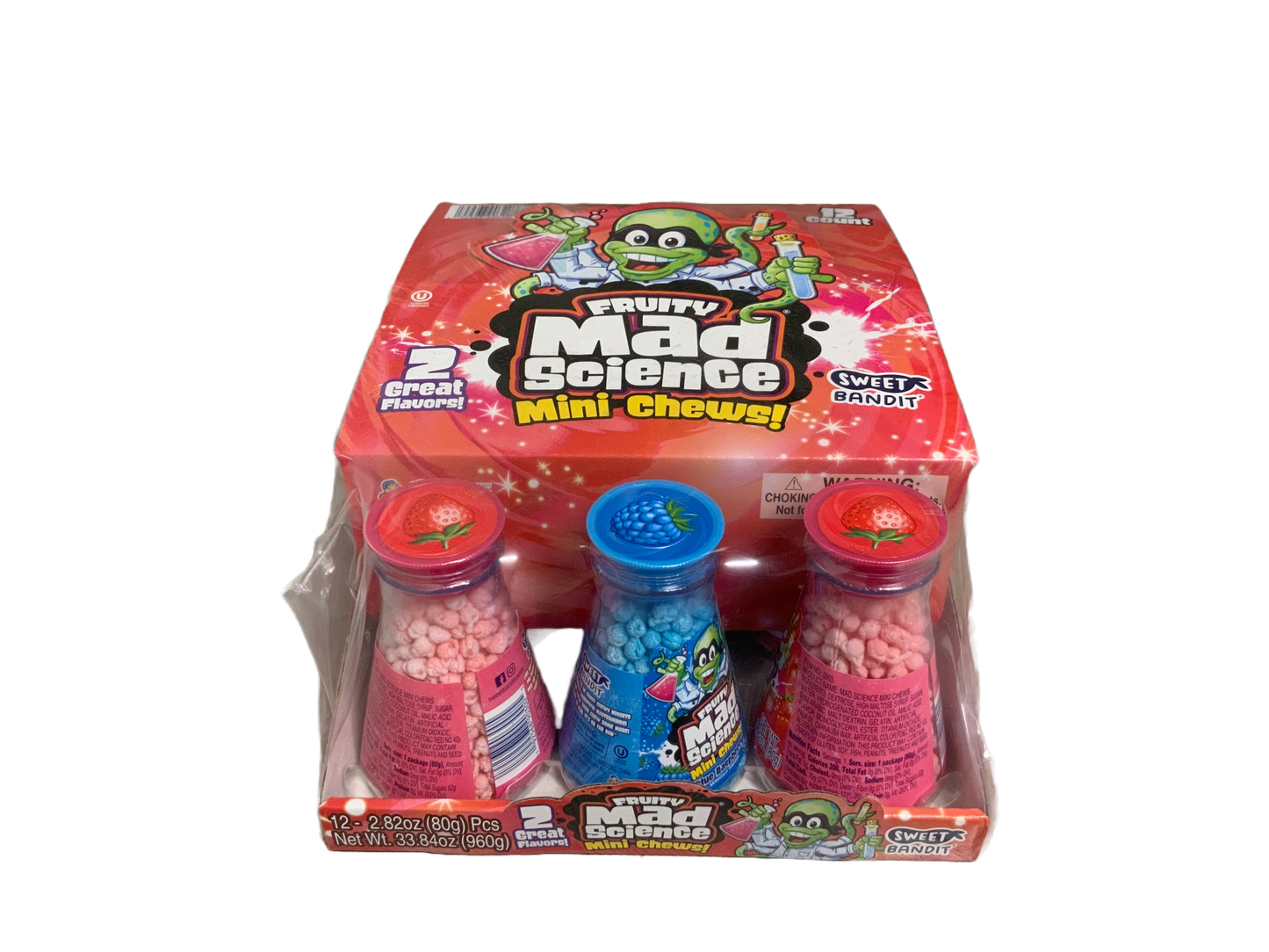 Kids Mania - Fruity Mad Science Mini Chews 12ct 960g