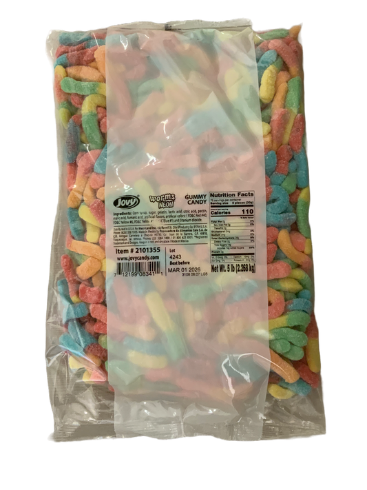 Jovy - Neon Worms 5 Lbs.