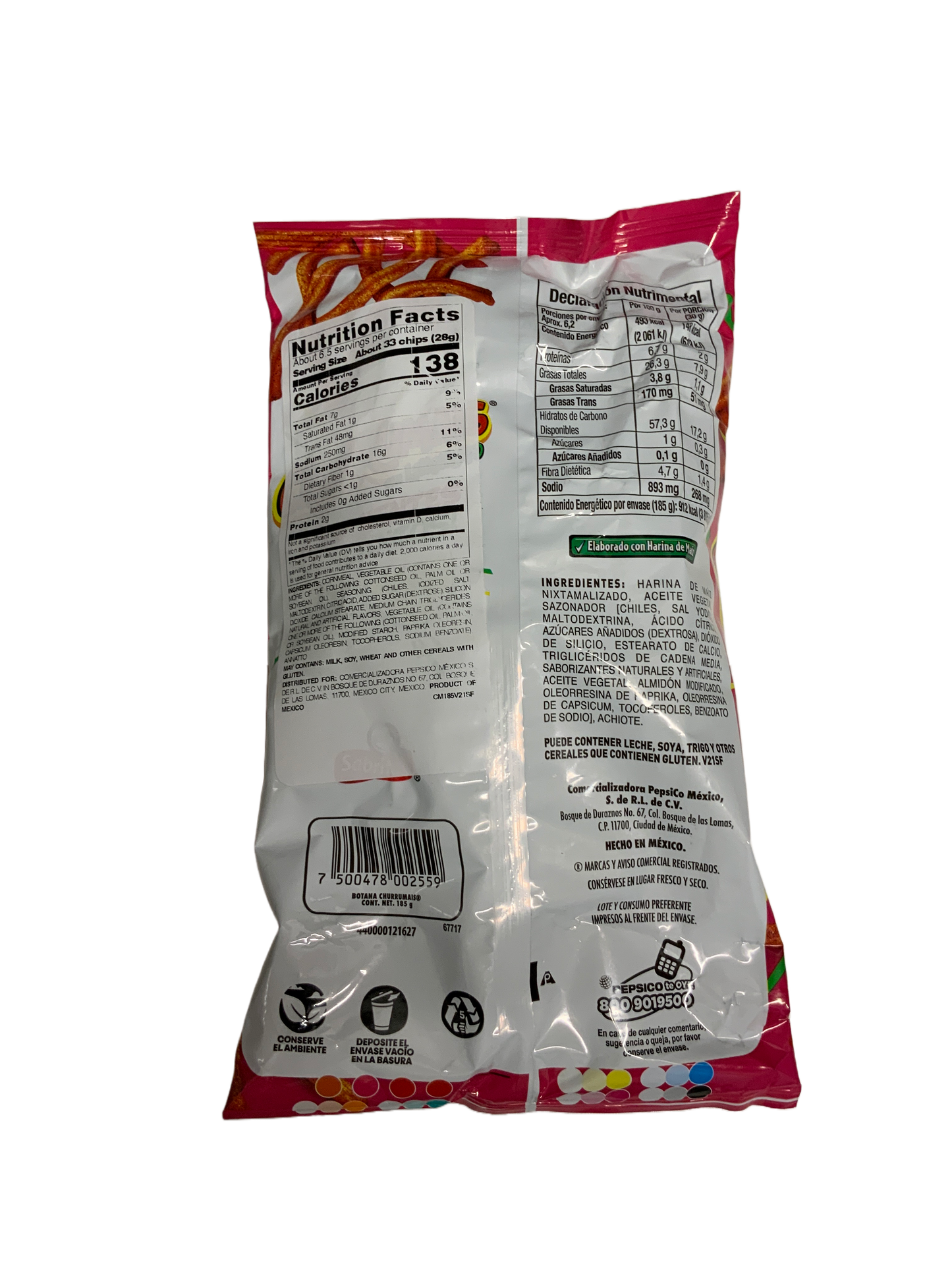 Sabritias Mexican - Churrumais Con Limoncito 6.5 oz