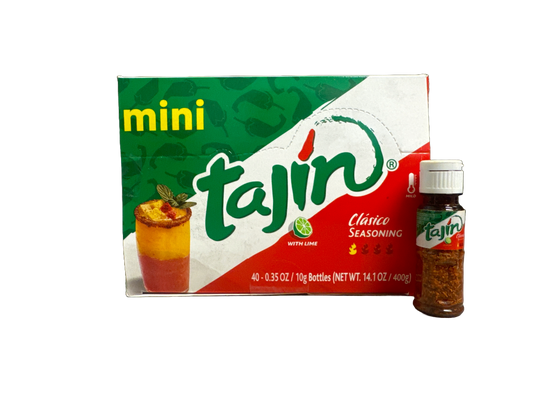 Mini Tajín Clásico seasoning Box: 40pc - 10g Bottles