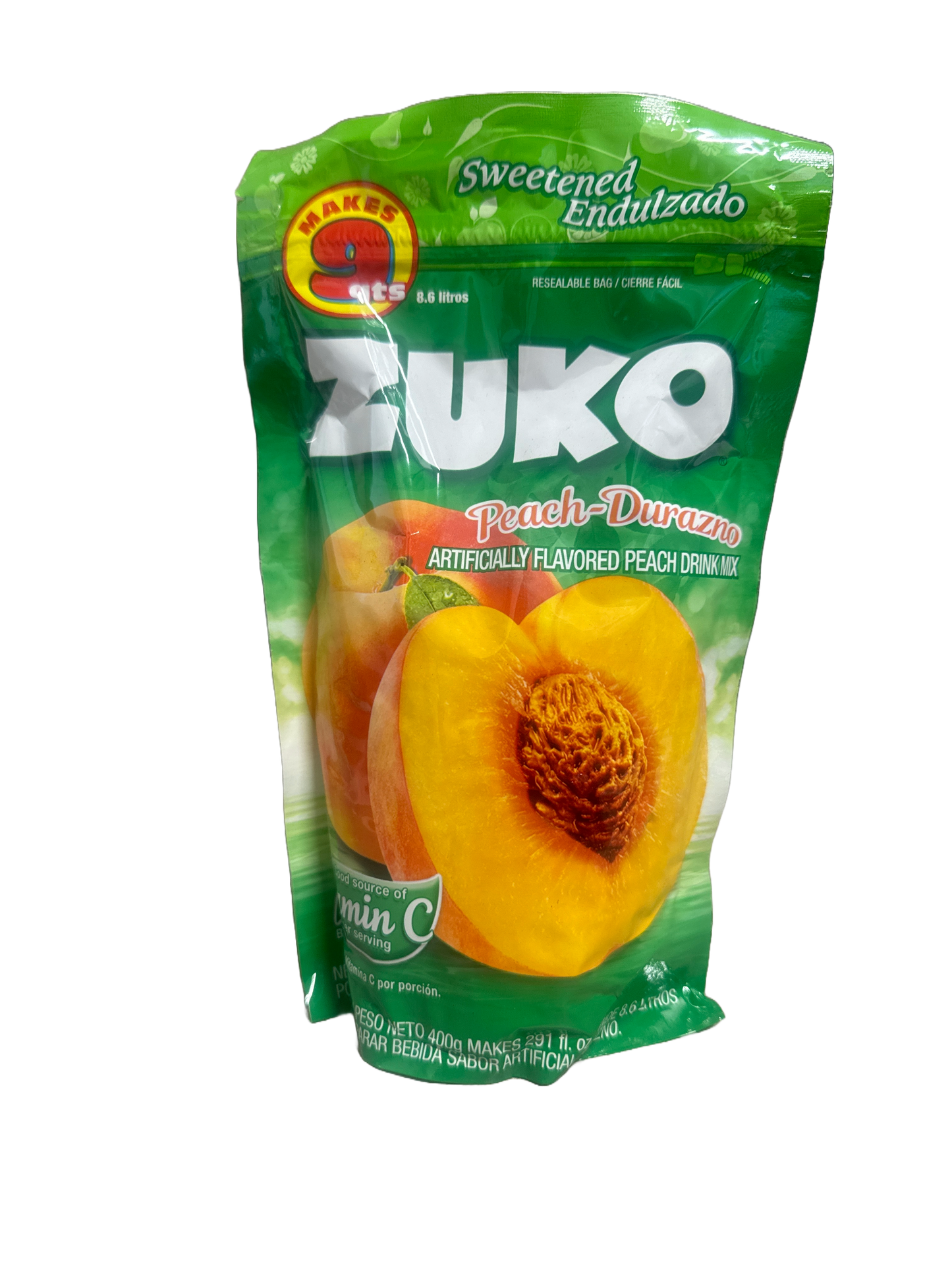 Zuko Peach-Durazno: 400g